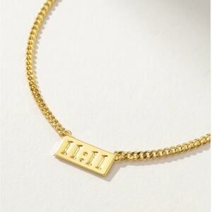 NEW 11:11 Pendant 18K Gold Necklace Jewelry Gift
